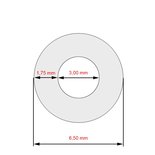 Siliconen gevlochten slang 3,0x190mm