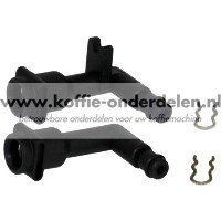 Hoekverbinding voor heet water en stoom