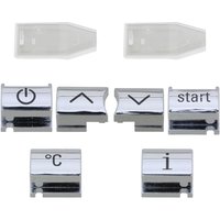 Knoppen Chroom met symbool voor de Siemens EQ7