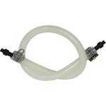 Gevlochten siliconenslang - 340mm inclusief connector en o-ring