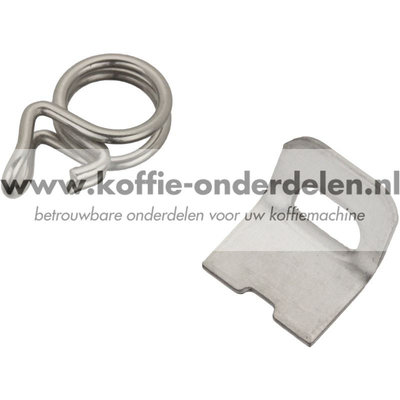 Slangklem, borgring en borgveer (2 delen)