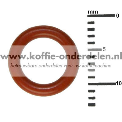 O-Ring 6.65x1.78 rood/wit