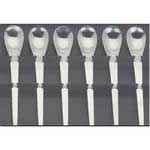 Koffielepel Cappuccino RVS (6 stuks)