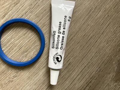 Premium lipafdichting voor de zetgroep + Elbesil Siliconenvet in 6g Tube